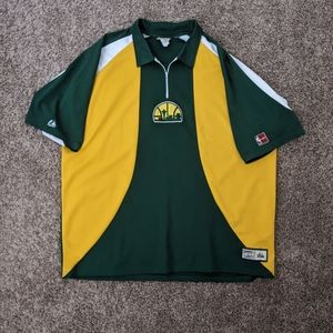 Seattle Supersonics Zip Up Polo